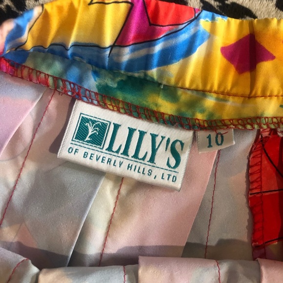 💕SOLD💕Y2k Lily’s colorful pattern pleated tennis skirt - Picture 2 of 5